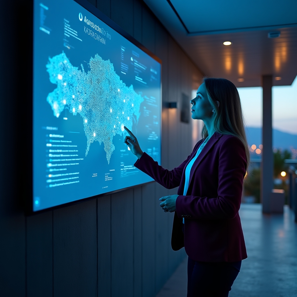 Карта финансового охвата Казахстана